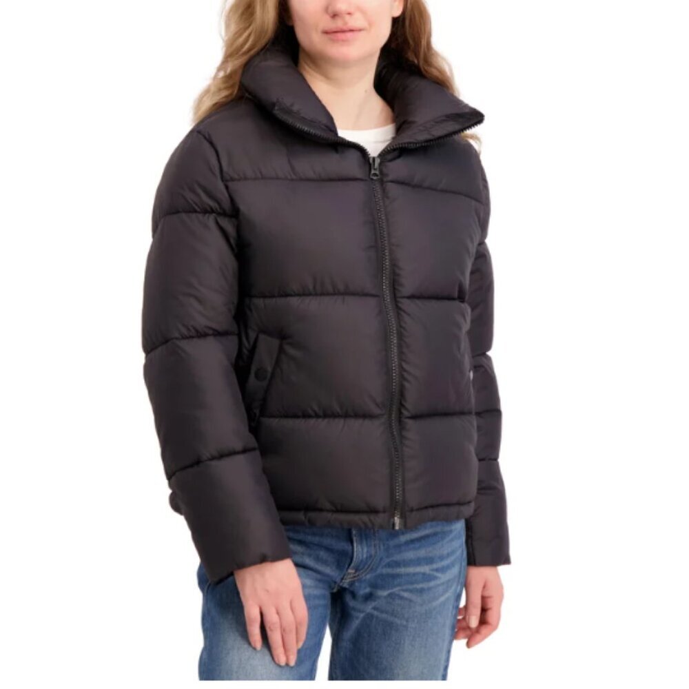 Hudson Women's Short Puffer Jacket Black M